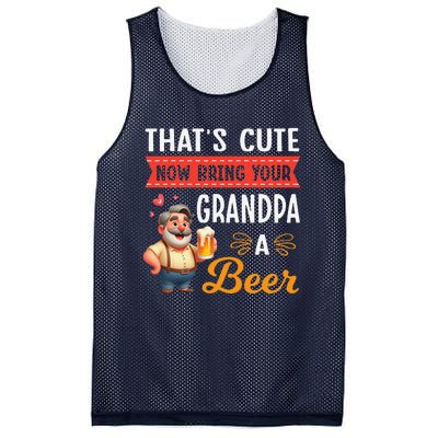 ThatS Cute Now Bring Your Grandpa A Beer Drinker Drunk Love Mesh Reversible Basketball Jersey Tank