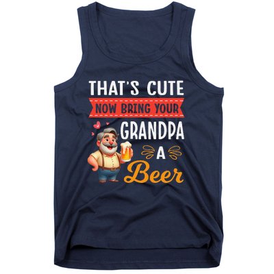 ThatS Cute Now Bring Your Grandpa A Beer Drinker Drunk Love Tank Top