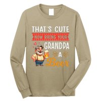 ThatS Cute Now Bring Your Grandpa A Beer Drinker Drunk Love Long Sleeve Shirt