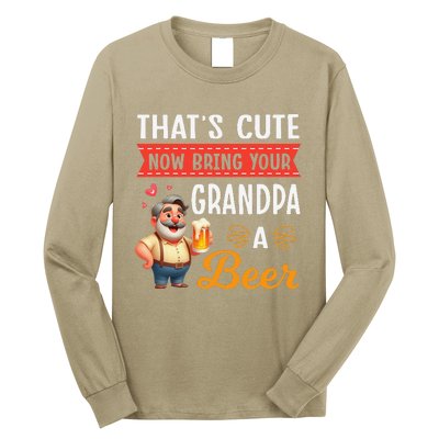 ThatS Cute Now Bring Your Grandpa A Beer Drinker Drunk Love Long Sleeve Shirt