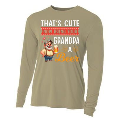 ThatS Cute Now Bring Your Grandpa A Beer Drinker Drunk Love Cooling Performance Long Sleeve Crew