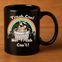 Trash Can Not Trash CanT Funny Raccoon 11oz C Handle Ceramic Mug