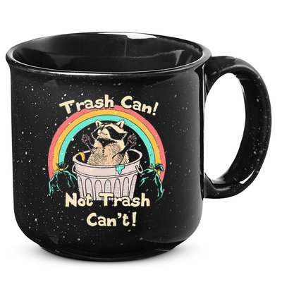 Trash Can Not Trash CanT Funny Raccoon 15oz Campfire Ceramic Mug