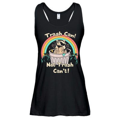 Trash Can Not Trash CanT Funny Raccoon Ladies Essential Flowy Tank