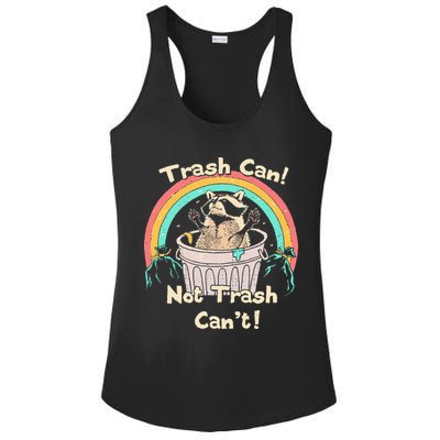 Trash Can Not Trash CanT Funny Raccoon Ladies PosiCharge Competitor Racerback Tank