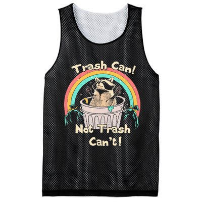 Trash Can Not Trash CanT Funny Raccoon Mesh Reversible Basketball Jersey Tank