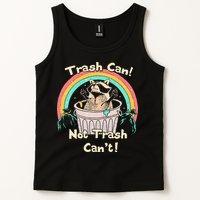 Trash Can Not Trash CanT Funny Raccoon Tank Top