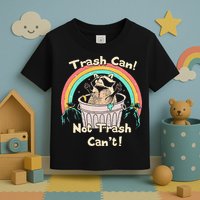 Trash Can Not Trash CanT Funny Raccoon Toddler T-Shirt