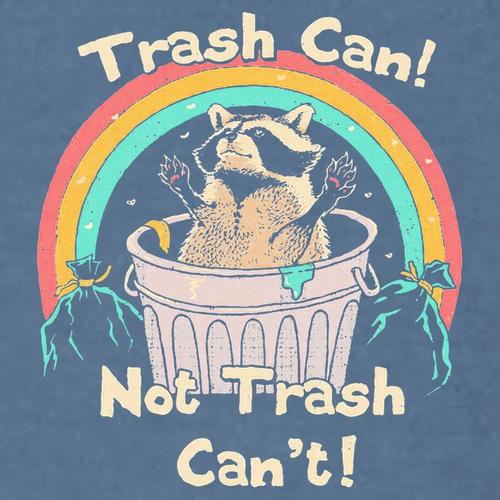 Trash Can Not Trash CanT Funny Raccoon Garment-Dyed Sweatshirt