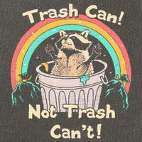 Trash Can Not Trash CanT Funny Raccoon Cotton Canvas Backpack