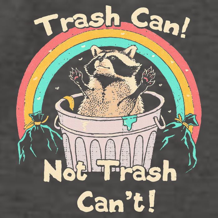 Trash Can Not Trash CanT Funny Raccoon Vector Backpack