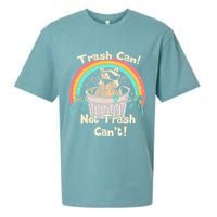 Trash Can Not Trash CanT Funny Raccoon Sueded Cloud Jersey T-Shirt