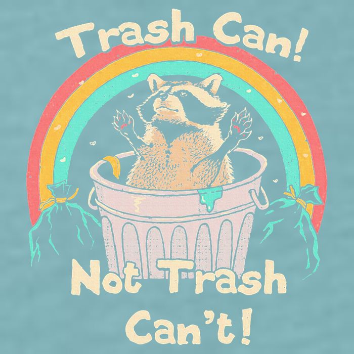 Trash Can Not Trash CanT Funny Raccoon Sueded Cloud Jersey T-Shirt