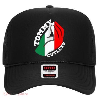 Tommy Cutlets New York Italian Flag Football High Crown Mesh Back Trucker Hat