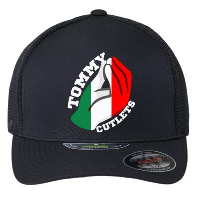 Tommy Cutlets New York Italian Flag Football Flexfit Unipanel Trucker Cap