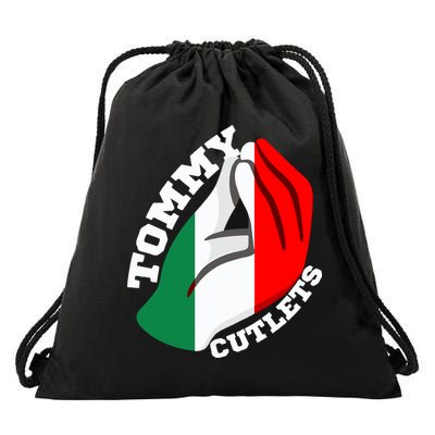 Tommy Cutlets New York Italian Flag Football Drawstring Bag