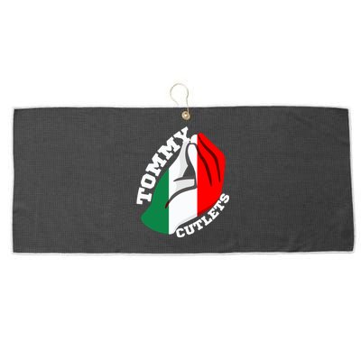 Tommy Cutlets New York Italian Flag Football Large Microfiber Waffle Golf Towel