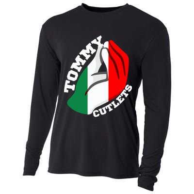 Tommy Cutlets New York Italian Flag Football Cooling Performance Long Sleeve Crew
