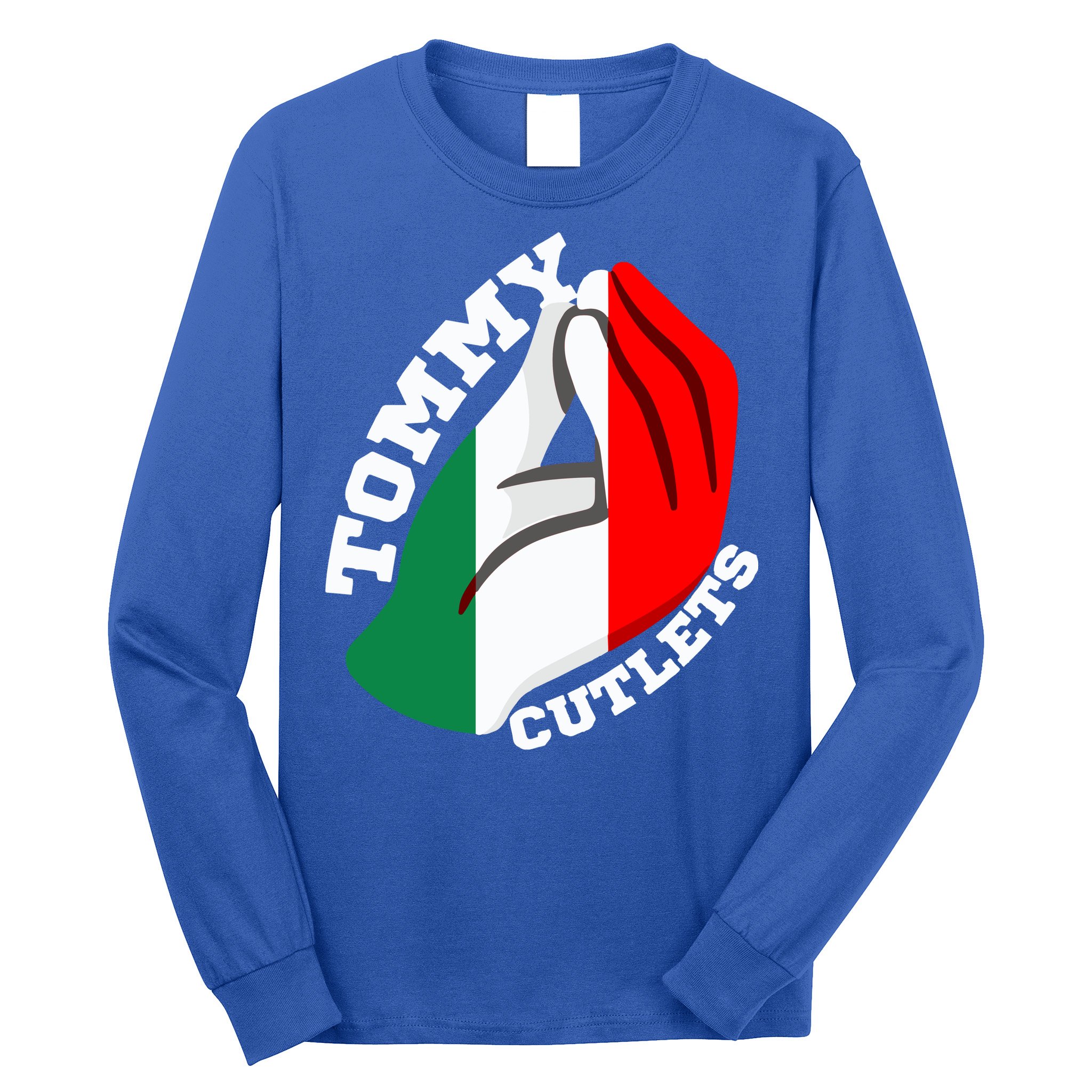 Tommy Cutlets New York Italian Flag Football Long Sleeve Shirt