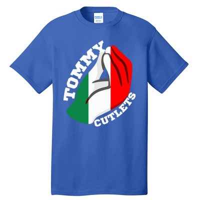 Tommy Cutlets New York Italian Flag Football Tall T-Shirt