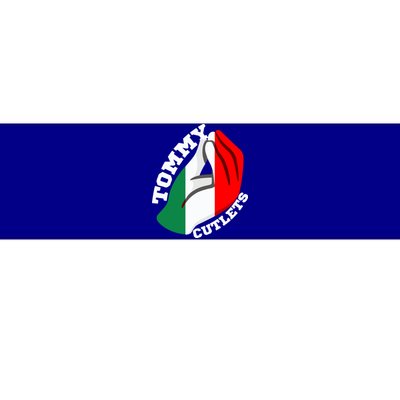 Tommy Cutlets New York Italian Flag Football Bumper Sticker