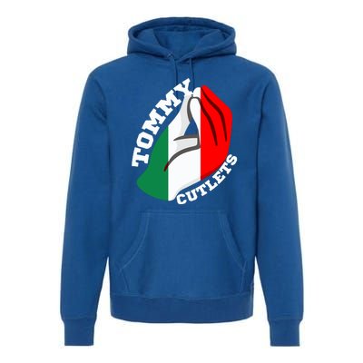 Tommy Cutlets New York Italian Flag Football Premium Hoodie