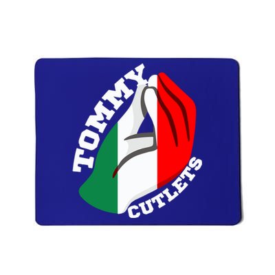 Tommy Cutlets New York Italian Flag Football Mousepad