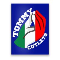 Tommy Cutlets New York Italian Flag Football Poster