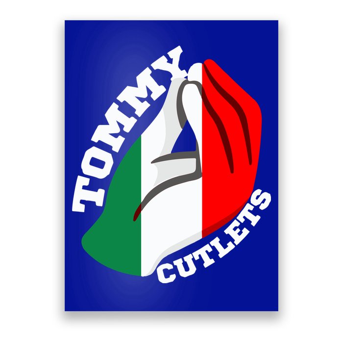 Tommy Cutlets New York Italian Flag Football Poster