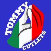 Tommy Cutlets New York Italian Flag Football Poster
