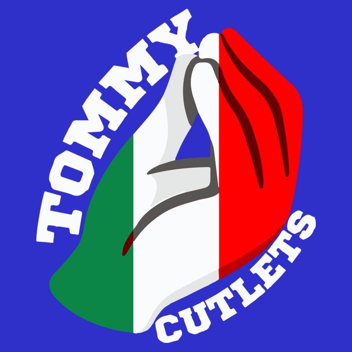Tommy Cutlets New York Italian Flag Football Poster