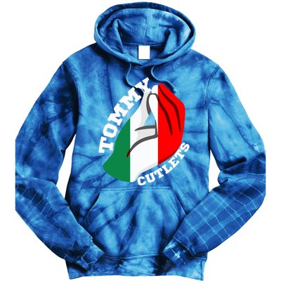 Tommy Cutlets New York Italian Flag Football Tie Dye Hoodie