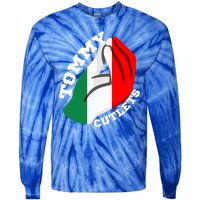 Tommy Cutlets New York Italian Flag Football Tie-Dye Long Sleeve Shirt