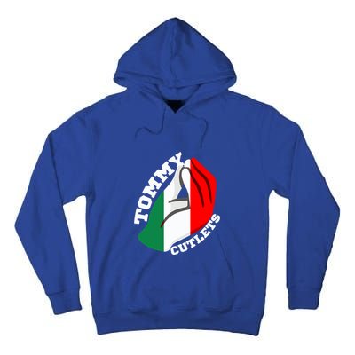 Tommy Cutlets New York Italian Flag Football Tall Hoodie