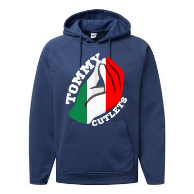 Tommy Cutlets New York Italian Flag Football Performance Fleece Hoodie