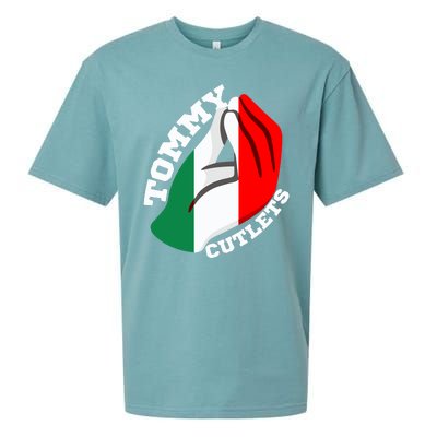 Tommy Cutlets New York Italian Flag Football Sueded Cloud Jersey T-Shirt