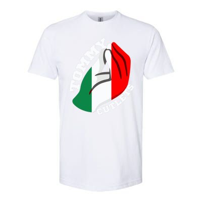 Tommy Cutlets New York Italian Flag Football Softstyle CVC T-Shirt