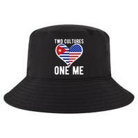 Two Cultures One Me Cuban American Heart Flag Cool Comfort Performance Bucket Hat