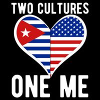 Two Cultures One Me Cuban American Heart Flag Performance Shirt