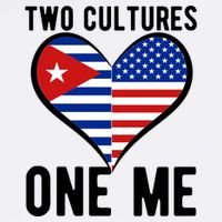 Two Cultures One Me Cuban American Heart Flag Garment-Dyed Sweatshirt