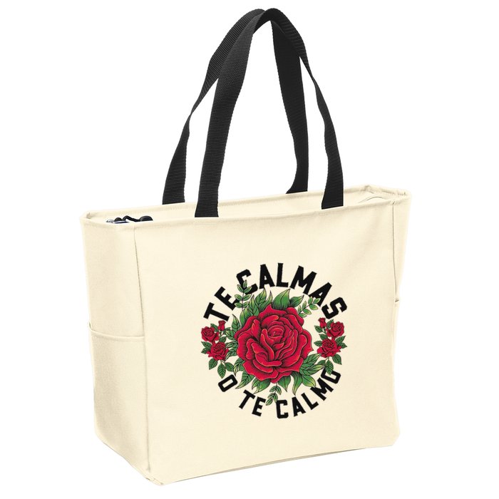 Te Calmas O Te Calmo Spanish Zip Tote Bag