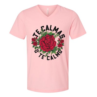 Te Calmas O Te Calmo Spanish V-Neck T-Shirt