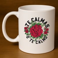 Te Calmas O Te Calmo Spanish 11oz C Handle Ceramic Mug