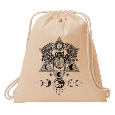 Tarot Card Occult Astrology Gothic Esoteric Drawstring Bag