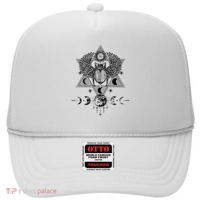 Tarot Card Occult Astrology Gothic Esoteric High Crown Mesh Back Trucker Hat