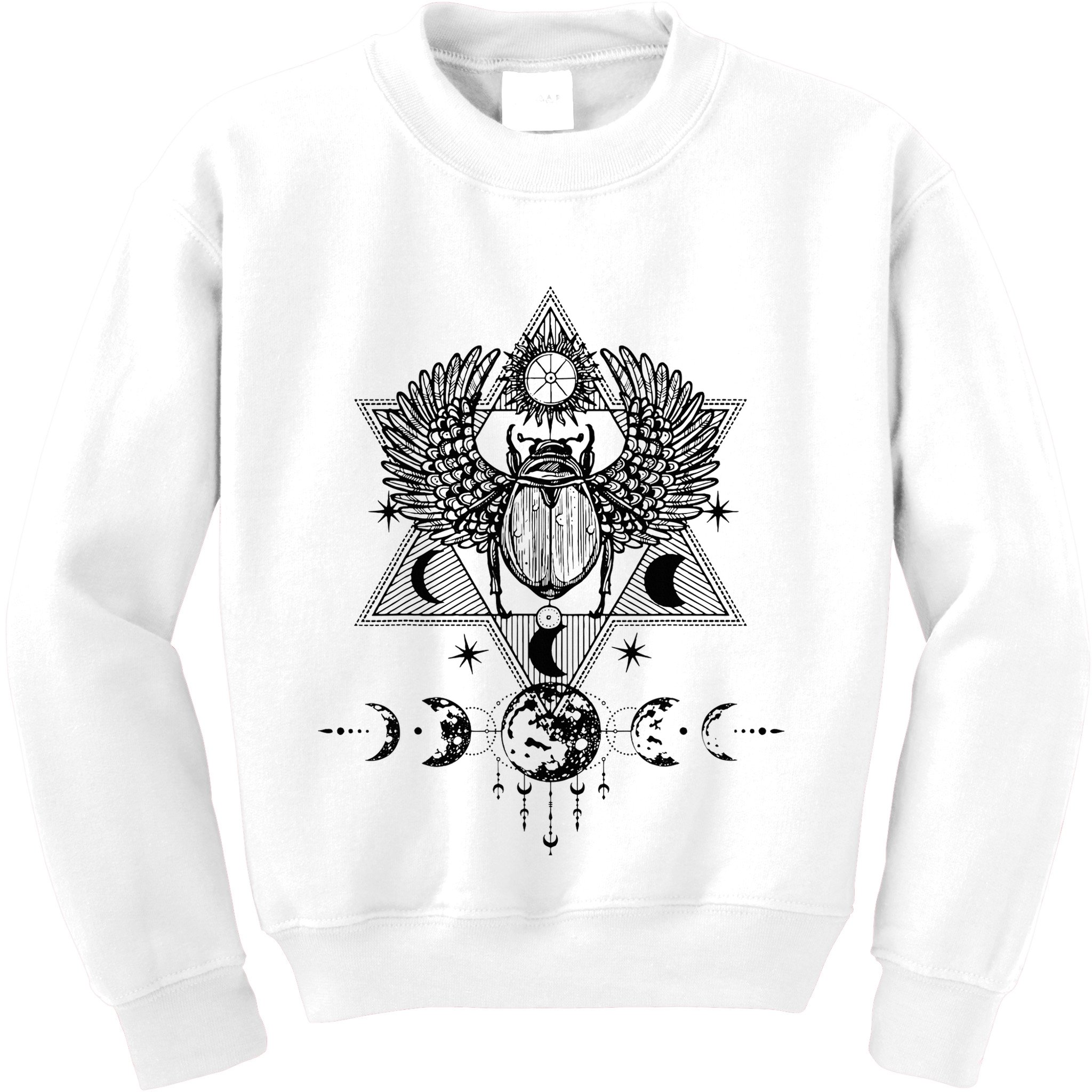 Tarot Card Occult Astrology Gothic Esoteric Kids Sweatshirt