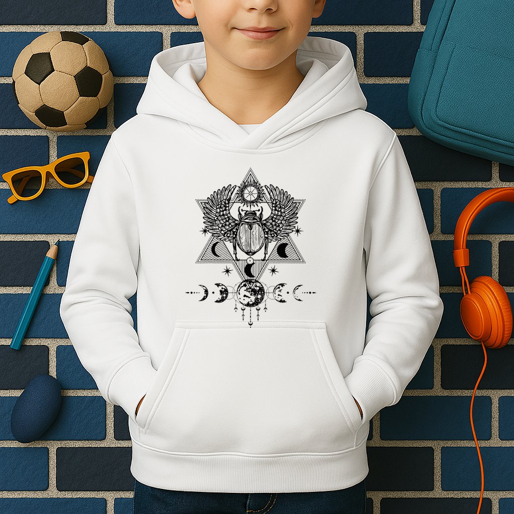 Tarot Card Occult Astrology Gothic Esoteric Kids Hoodie