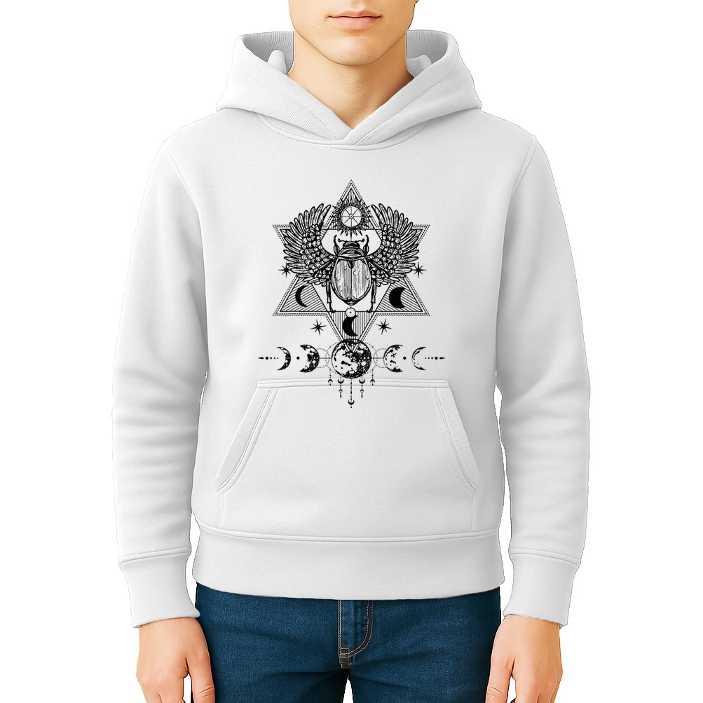 Tarot Card Occult Astrology Gothic Esoteric Kids Hoodie