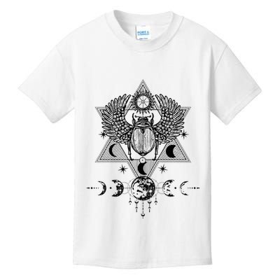 Tarot Card Occult Astrology Gothic Esoteric Kids T-Shirt