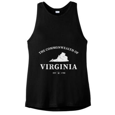 The Commonwealth Of Virginia Ladies PosiCharge Tri-Blend Wicking Tank